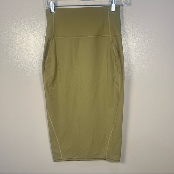Lululemon Nulu High Waisted Slim Fit Midi Skirt - Picture 3 of 11